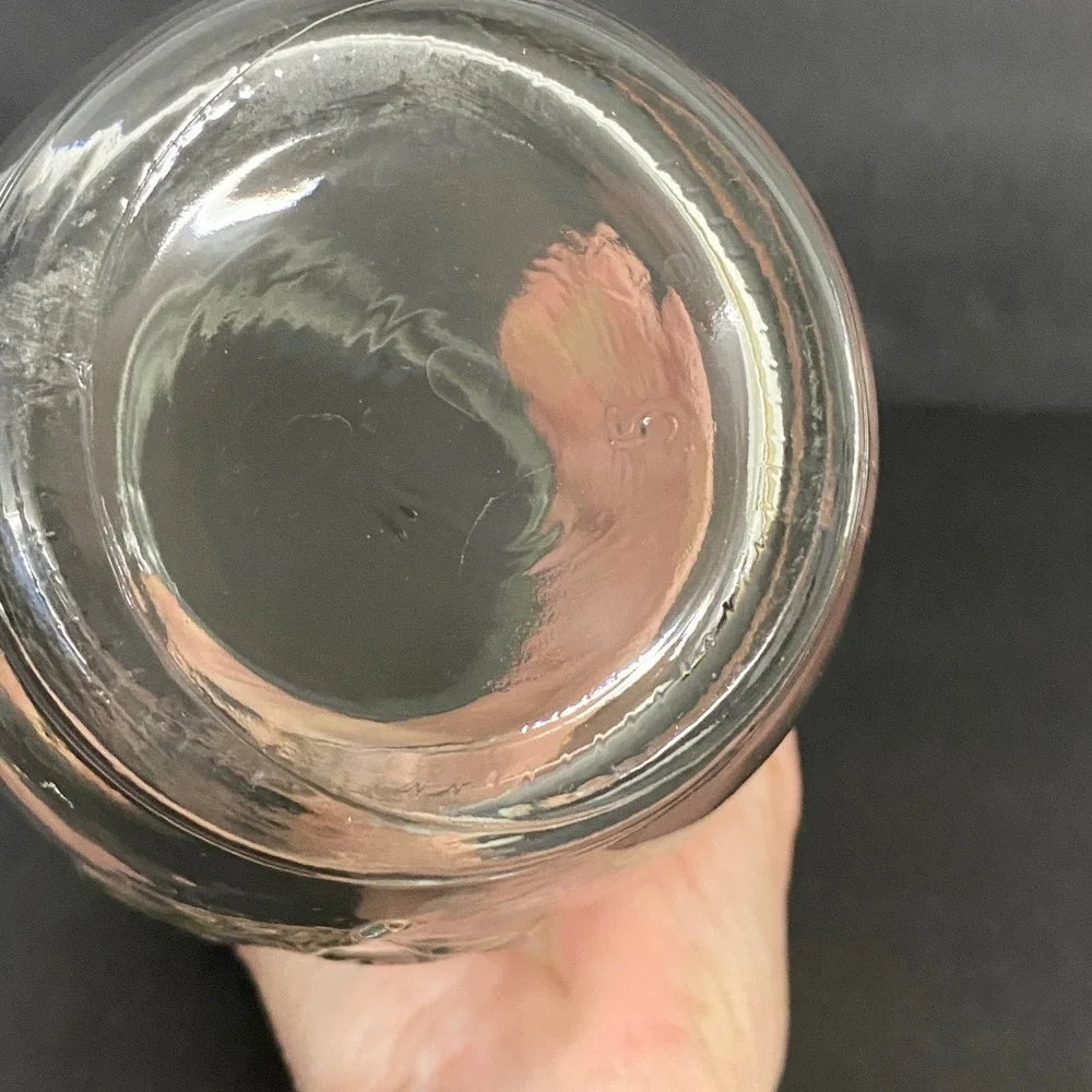 Clear Glass Rose Flower Embossed Vase Bud Vase‎ Home Decor Floral Display
